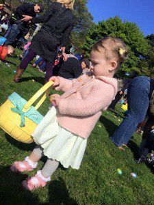 @libertylovesyou @ Seattle Parks egg hunt "Thanks for the great egg hunt, @SeattleParks! Bowie and the rest of the crumb-snatchers had a great time. "