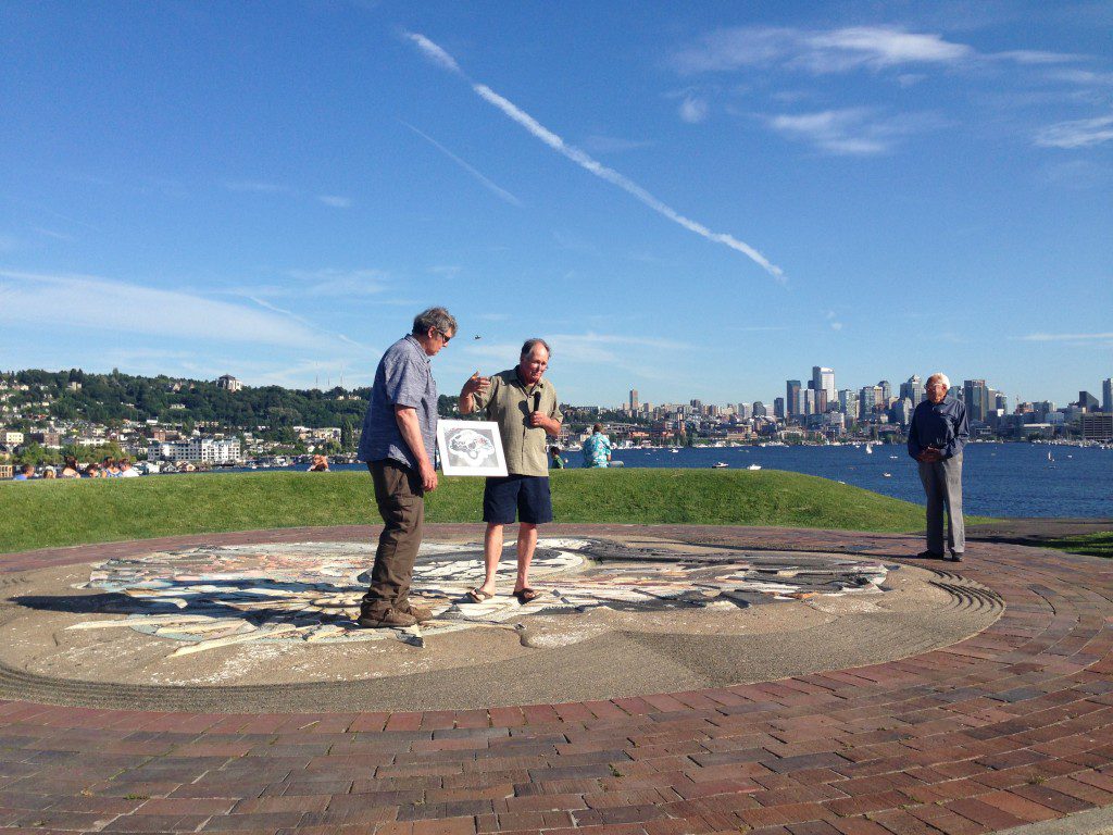 The Seattle Office of Arts & Culture and Seattle Parks and Recreation celebrated the reopening of Kite Hill at Gas Works Park. Photo by the Office of Arts & Culture