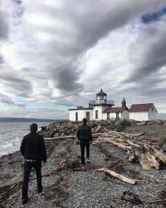 @adamfbr @ Discovery Park "The northwest is catching my drift #Seattle #friendship"