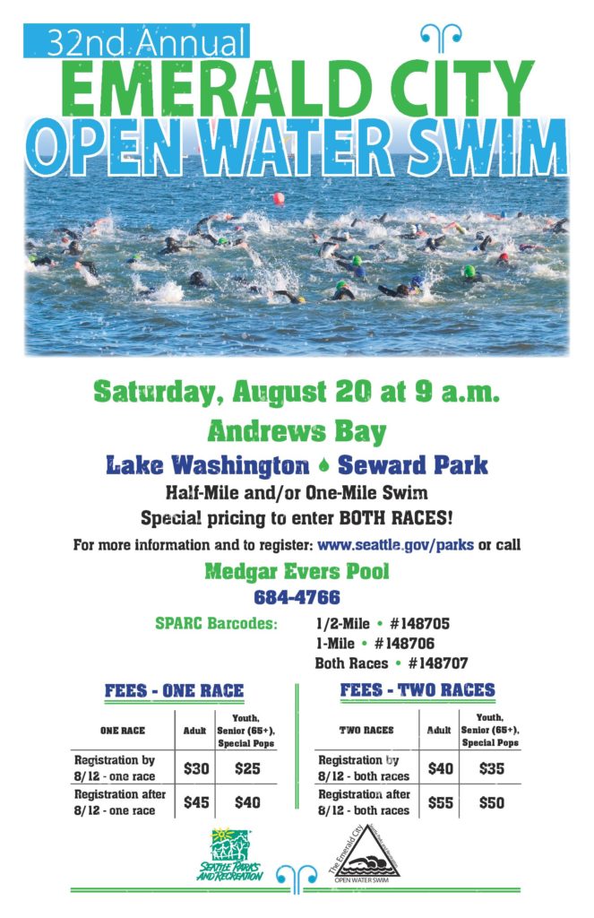 Registration is open for the 32nd annual Emerald City Open Water Swim