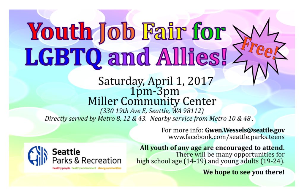 Youth Job Fair For Lgbtq And Allies Parkways