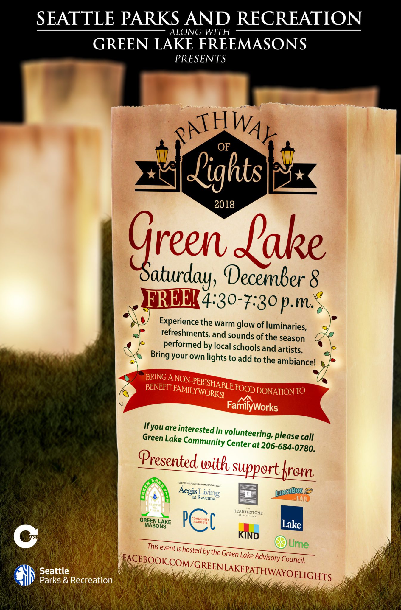 Pathway of Lights returns to Green Lake Park on Dec. 8 Parkways