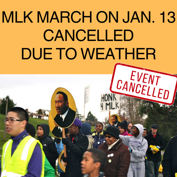 Seattle Parks and Recreation Citywide MLK March On Jan. 13 Cancelled