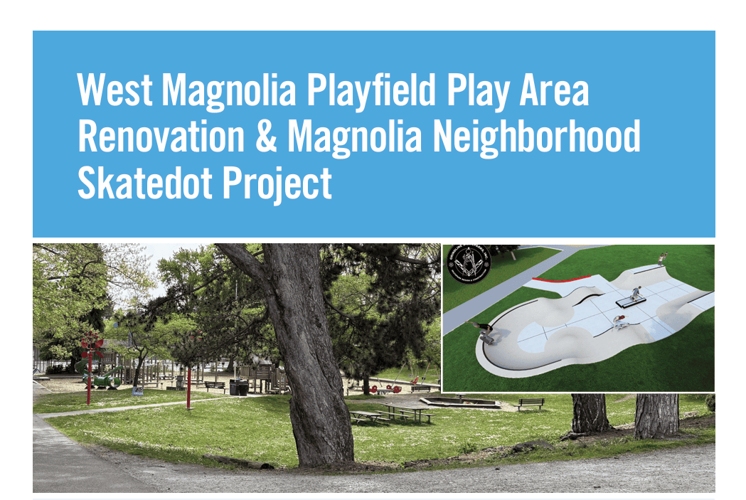 Community Invited to Learn More About Magnolia Playfield Projects